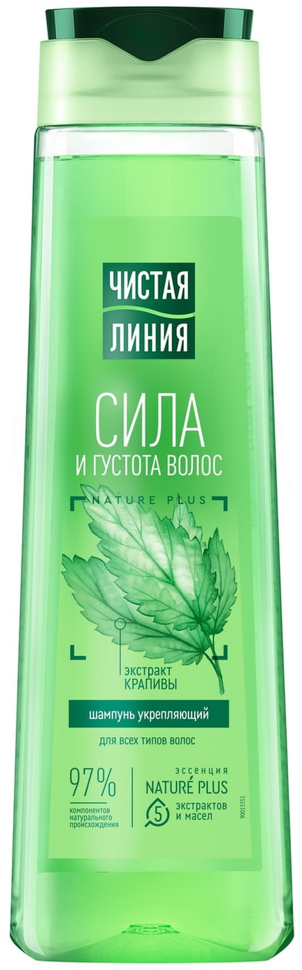 Изображение товара Шампунь Чистая Линия укрепляющий Сила и густота для всех типов волос 400мл