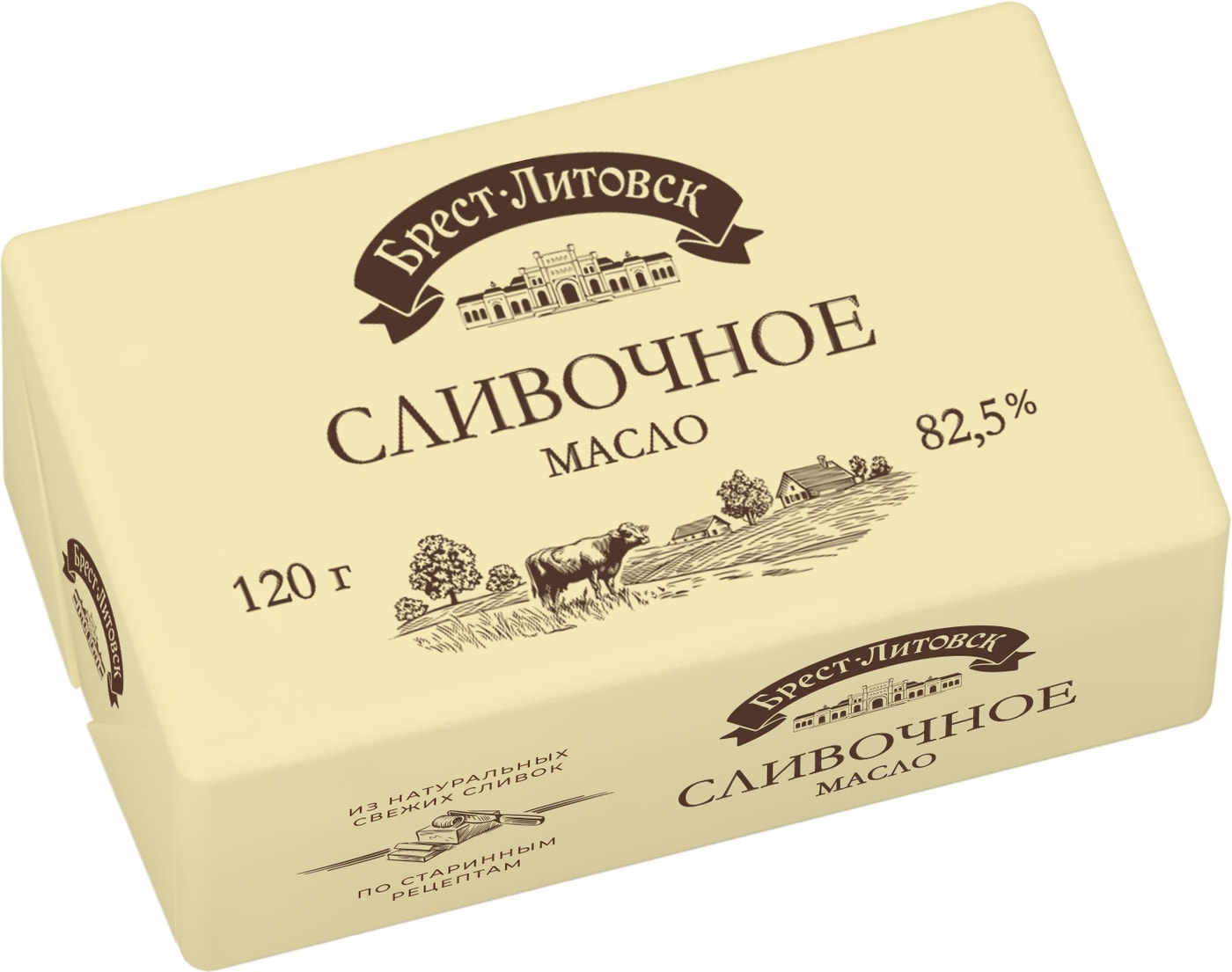 Изображение товара Масло Брест-Литовск сладкосливочное 82.5% 120 г