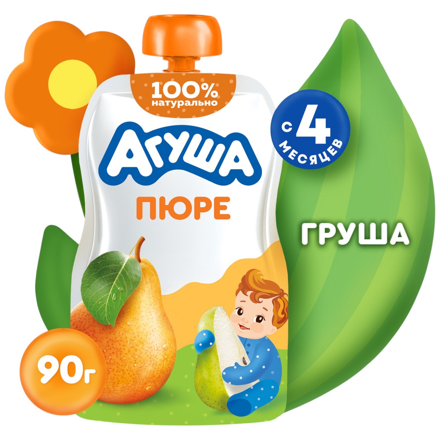 Изображение товара Пюре Агуша Груша 90г