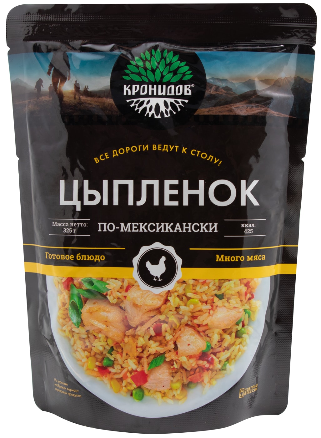 Изображение товара Цыпленок Кронидов с овощами по-мексикански 325 г — натуральный вкус и удобство