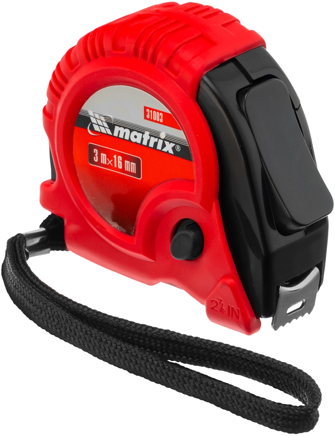 Изображение товара Рулетка Matrix Rubber обрезиненный корпус 16мм*3м Изображение товара Рулетка Matrix Rubber обрезиненный корпус 16мм*3м