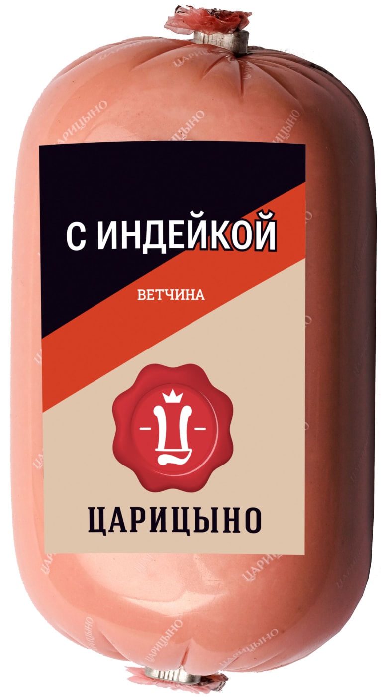Изображение товара Ветчина Царицыно с индейкой вареная 400 г – качественный мясной продукт
