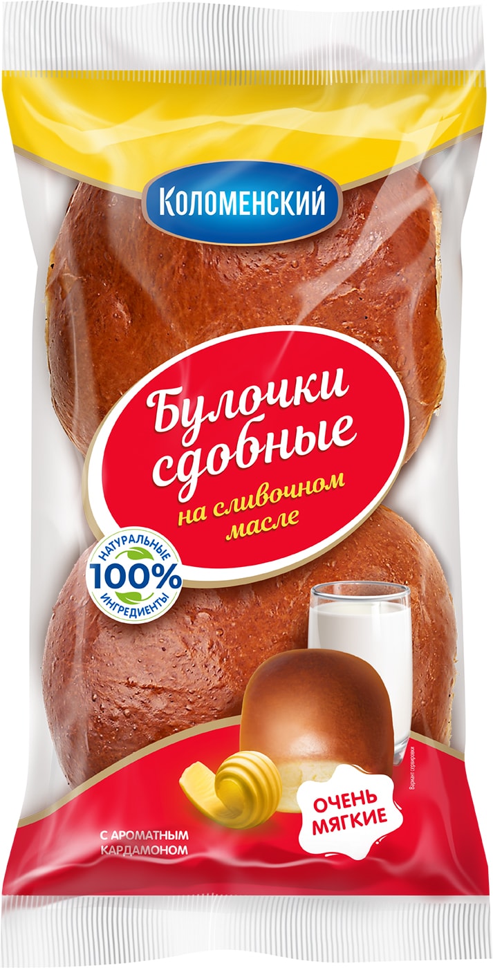 Изображение товара Булочки Коломенский Сдобные с кардамоном 200г