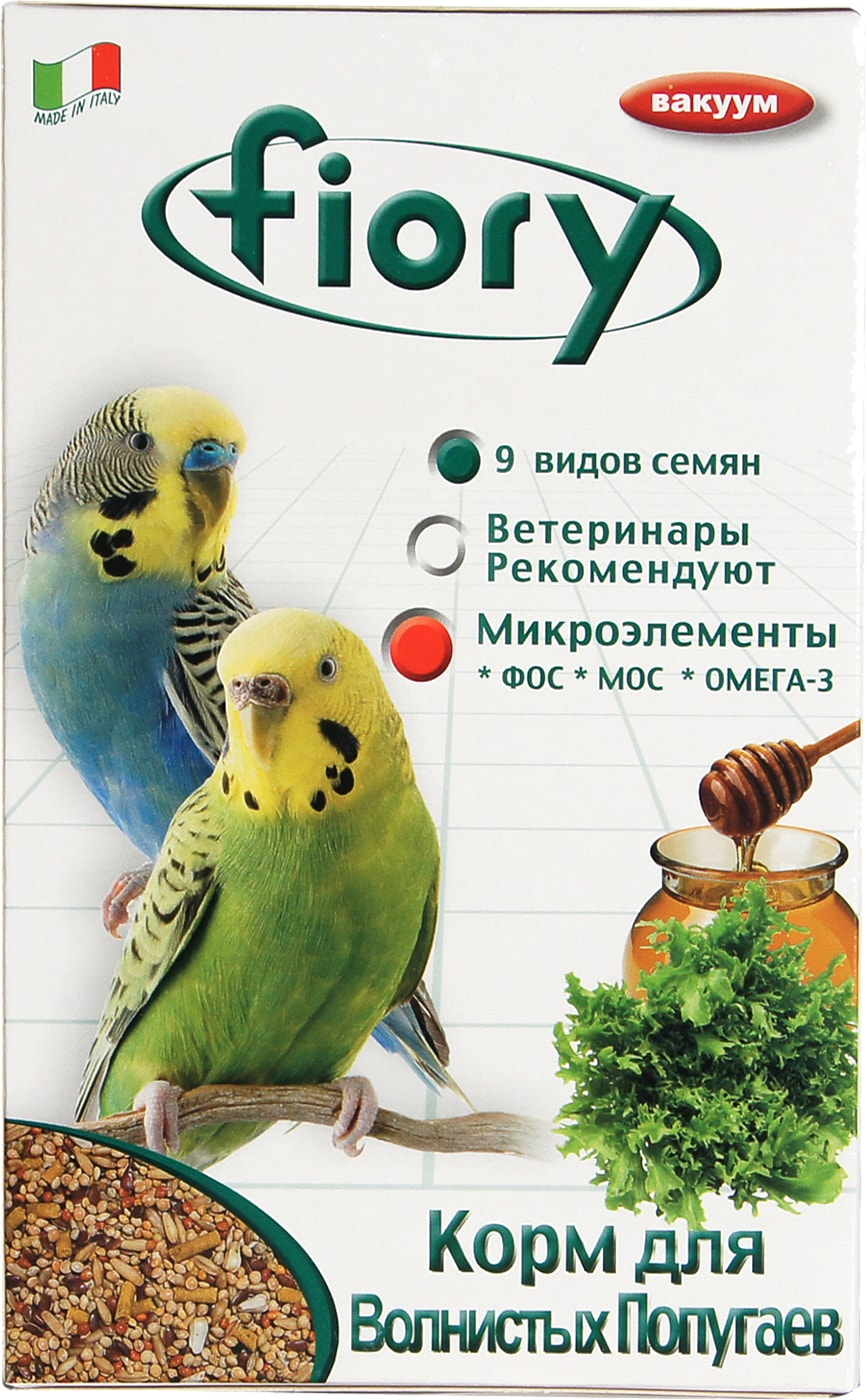 Изображение товара Корм для волнистых попугаев Fiory Breeders 400 г натуральное питание для птиц