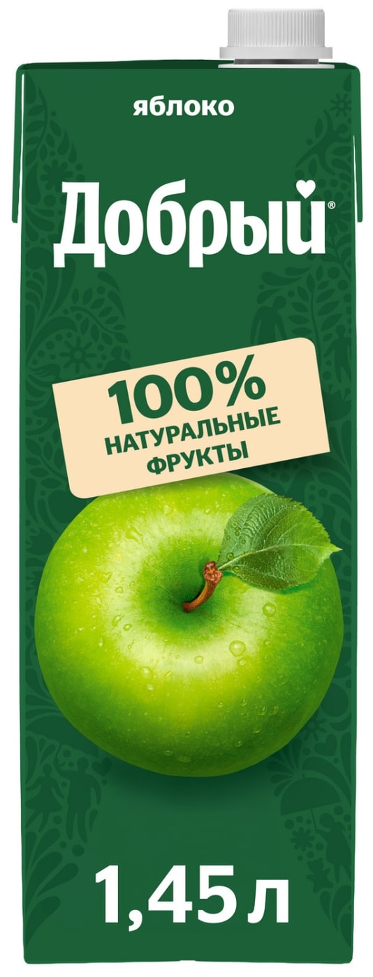 Изображение товара Нектар Добрый Яблоко 1.45л