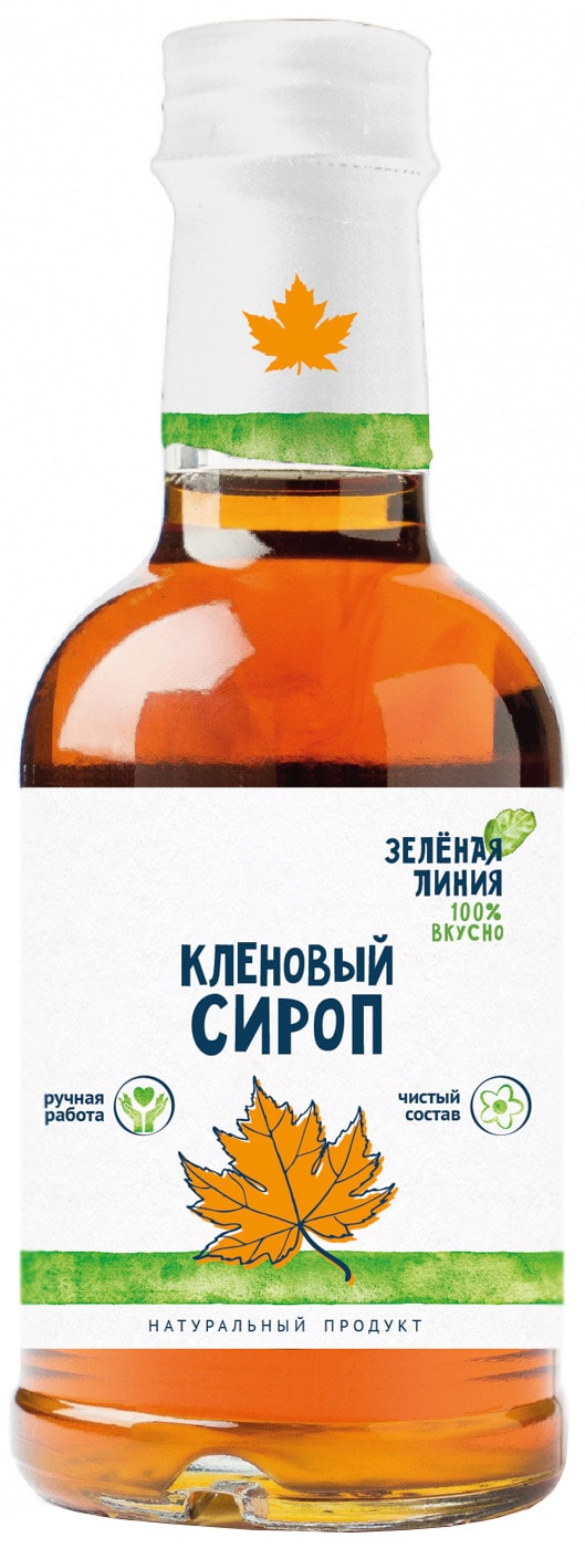 Изображение товара Сироп Зеленая линия кленовый 200мл