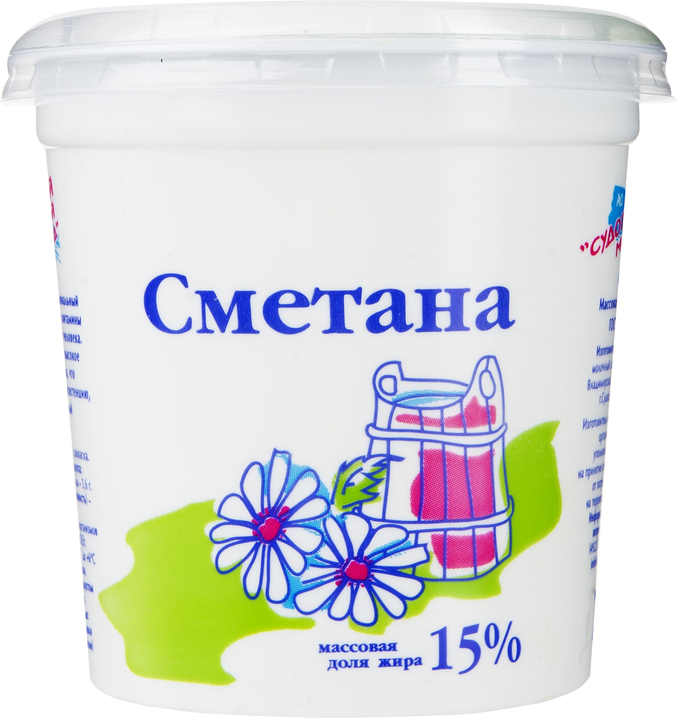 Изображение товара Сметана Судогодский молочный завод 15% 400г