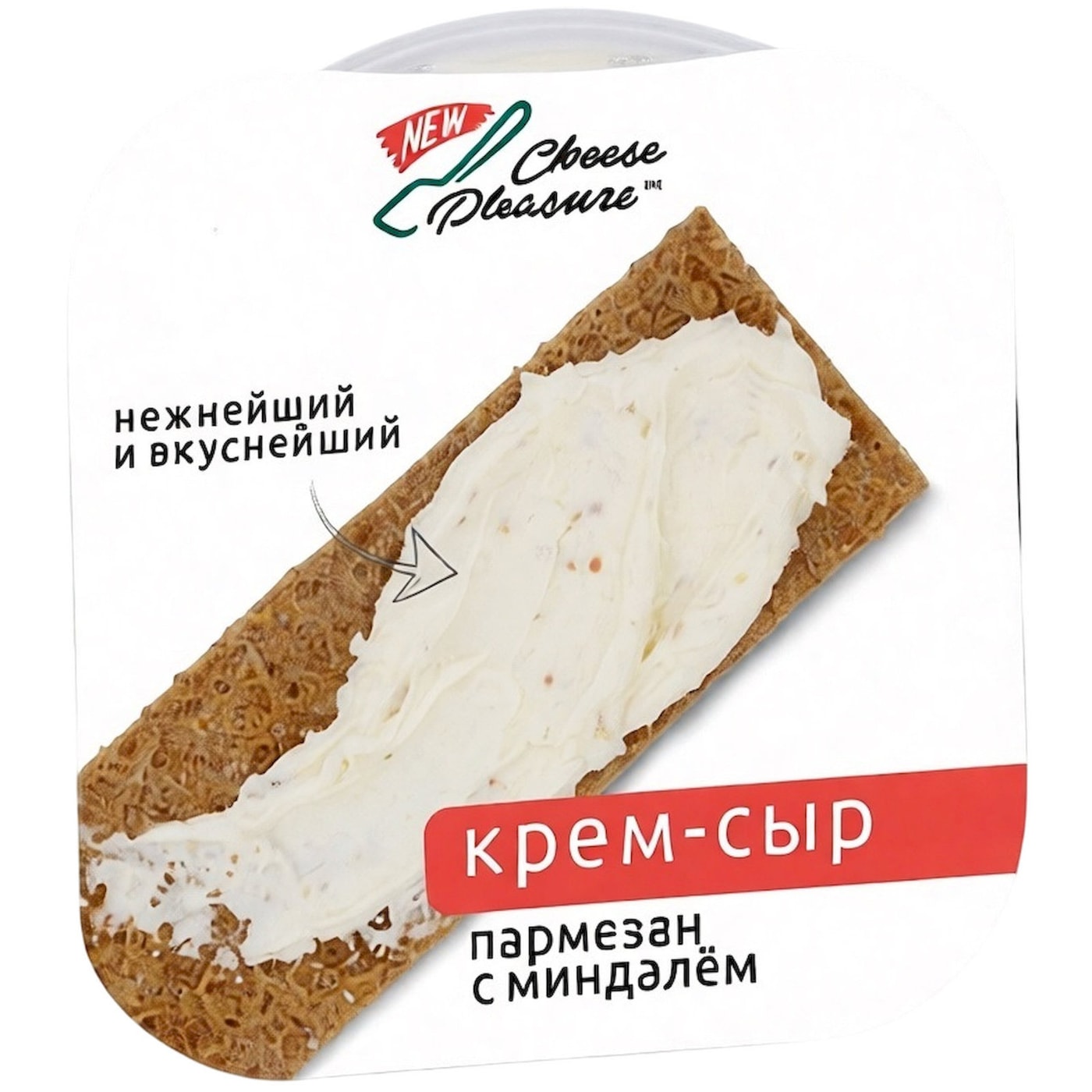Изображение товара Крем-сыр Cheese Pleasure Пармезан с миндалем 55% 100г Изображение товара Крем-сыр Cheese Pleasure Пармезан с миндалем 55% 100г