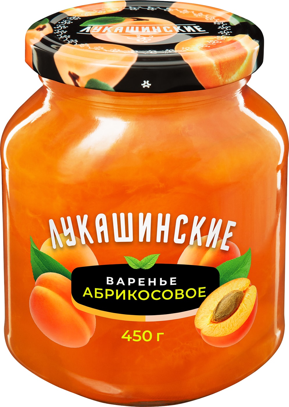 Изображение товара Варенье Лукашинские абрикосовое 450г