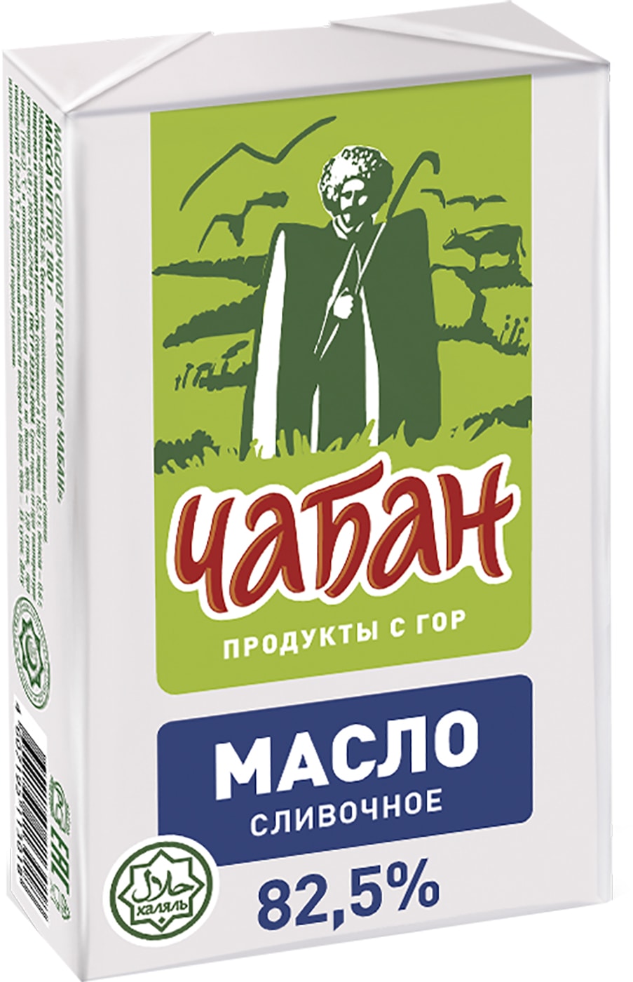 Изображение товара Масло сливочное Чабан халяль 82. 5% 180г - высокое качество и безопасность Изображение товара Масло сливочное Чабан халяль 82. 5% 180г - высокое качество и безопасность