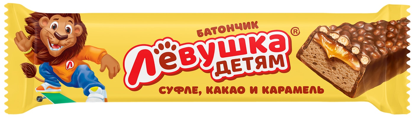 Изображение товара Батончик Левушка детям Суфле-Карамель 42г