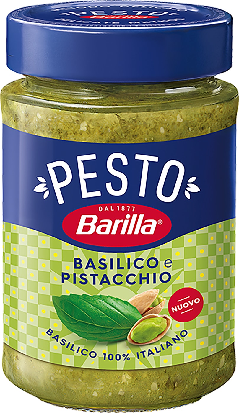 Изображение товара Соус Barilla Песто с базиликом и фисташками 190 г натуральный итальянский соус