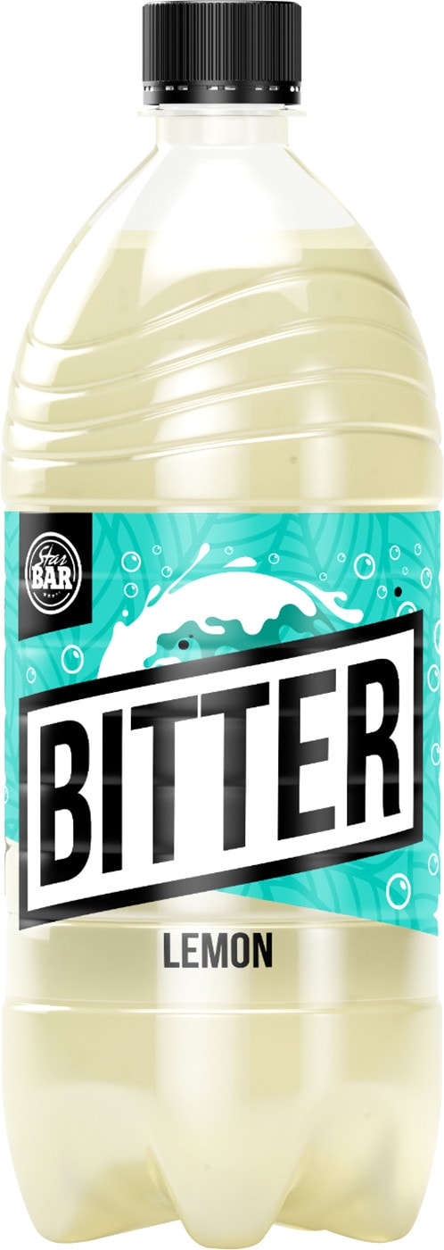 Изображение товара Газированный напиток StarBar Bitter Лимон 1л натуральный вкус бодрящий
