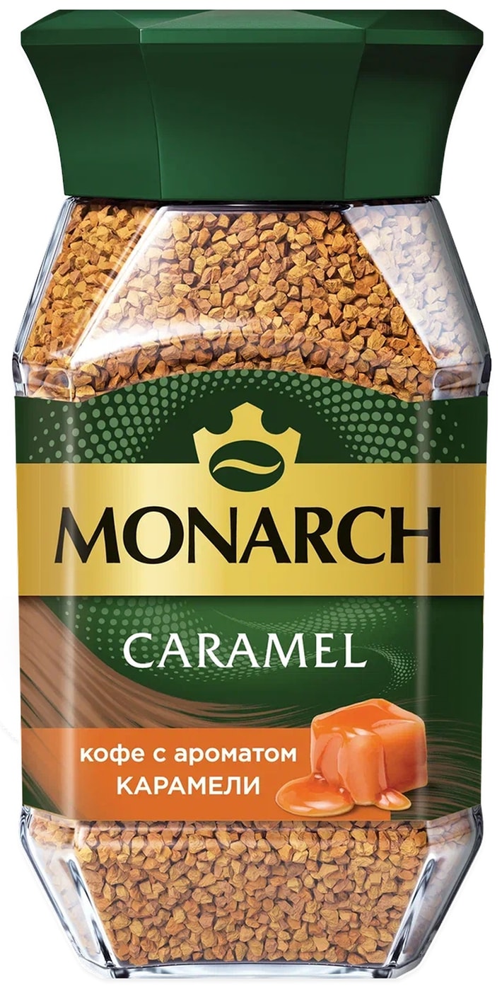 Изображение товара Кофе растворимый Monarch Карамель сублимированный 95г Изображение товара Кофе растворимый Monarch Карамель сублимированный 95г
