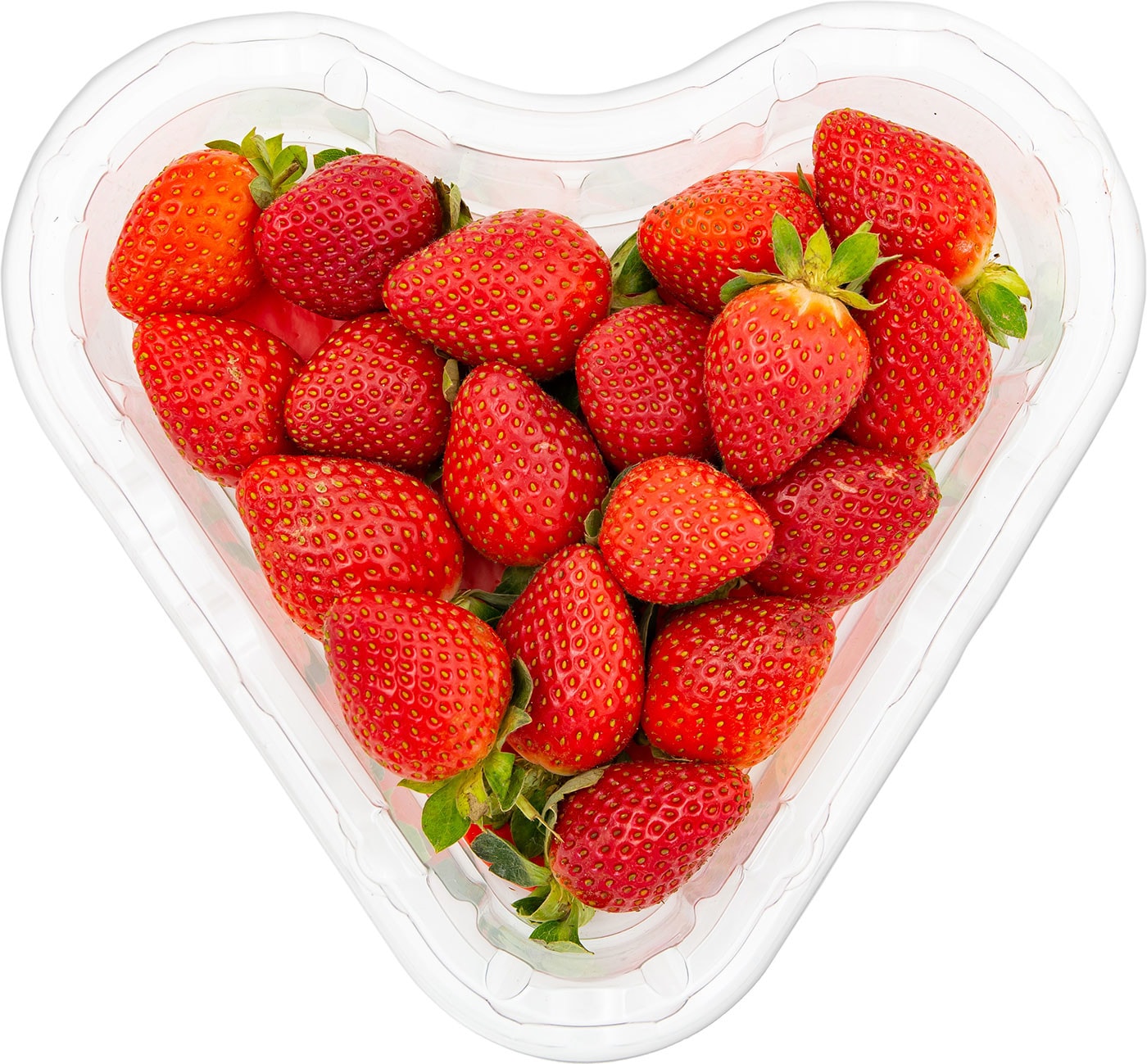 Изображение товара Клубника сердце 340г упаковка - свежий и вкусный десерт