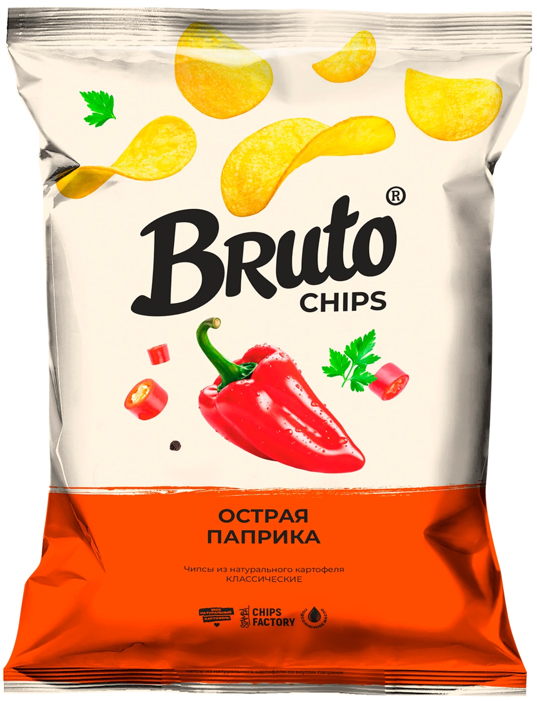 Изображение товара Чипсы Bruto Острая паприка 120г