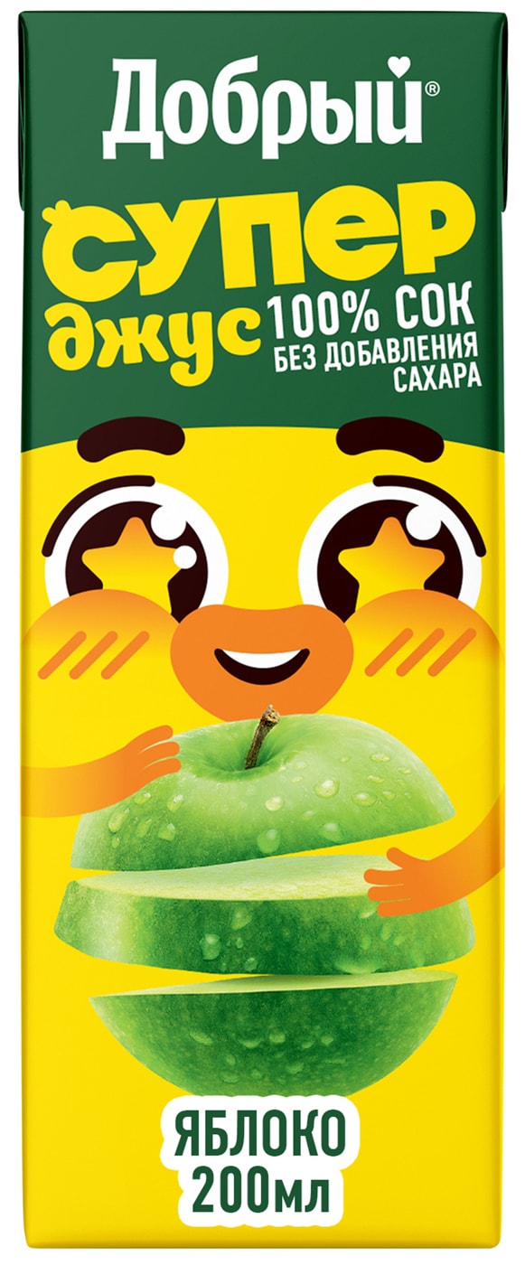 Изображение товара Сок Добрый Active kid яблоко 200мл