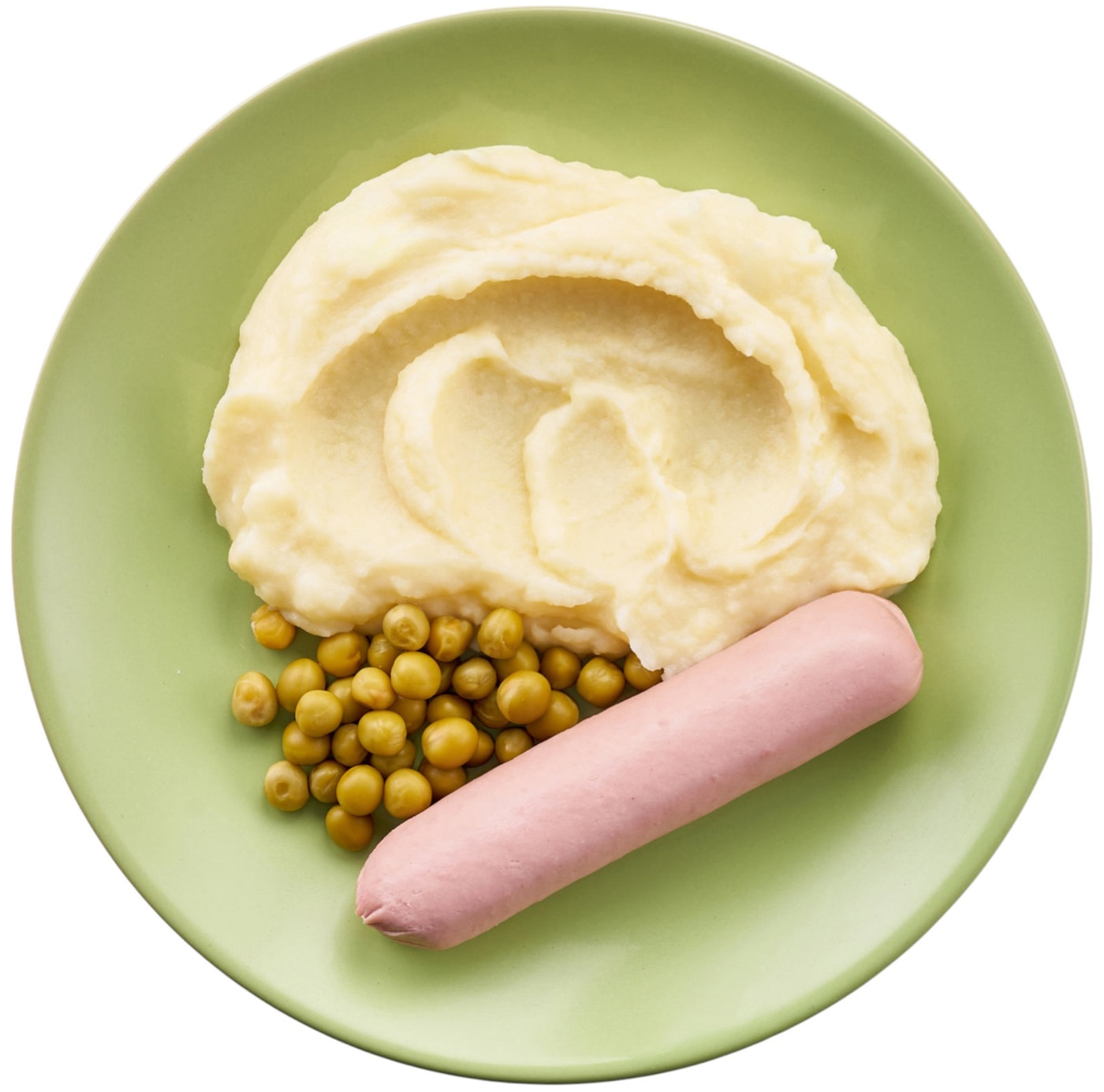 Изображение товара Сосиска Level Kitchen Daily с картофельным пюре и зеленым горошком 230г готовое блюдо