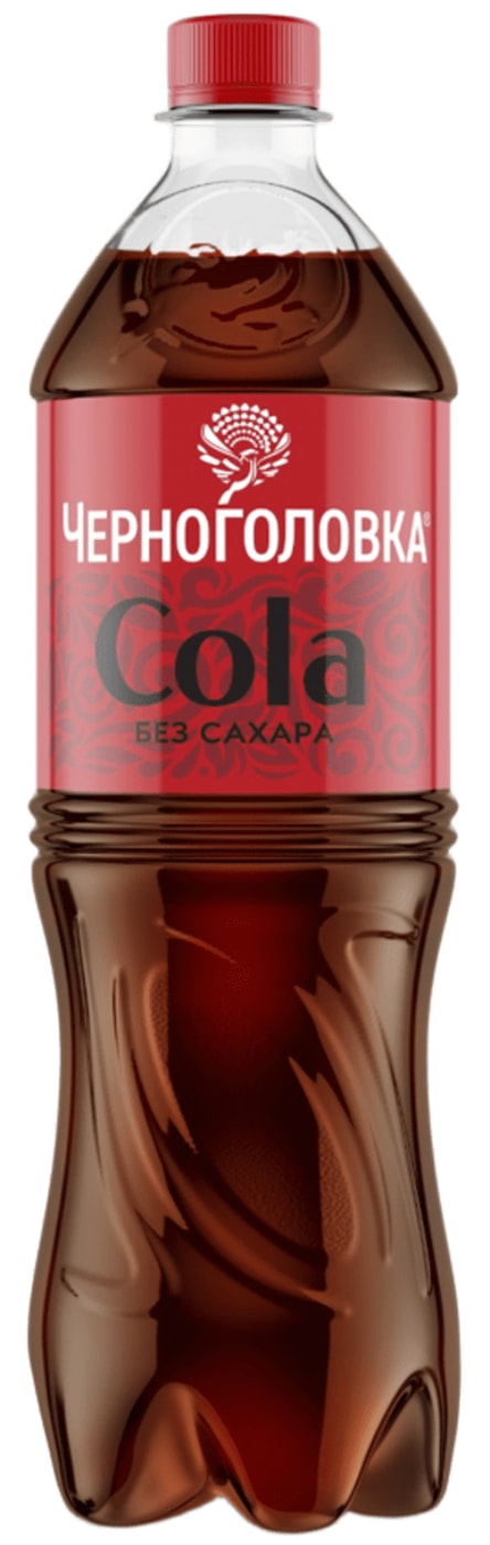 Изображение товара Черноголовка Кола без сахара 1л - Сильногазированный напиток