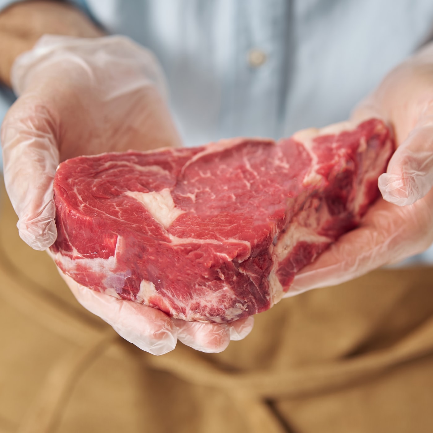 Изображение товара Стейк из мраморной говядины Ribeye 0.2-0.4кг