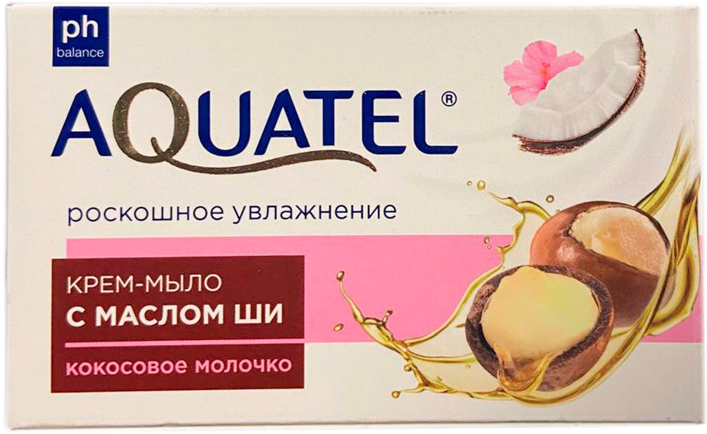 Изображение товара Крем-мыло Aquatel Кокосовое молочко 90г