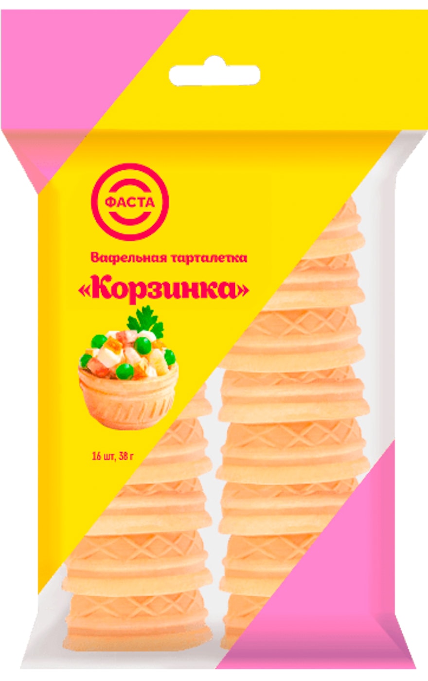 Изображение товара Тарталетка Фаста Вафельная Корзинка 38г