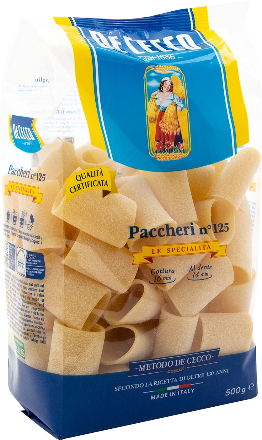 Изображение товара Макароны De Cecco Paccheri №125 500г