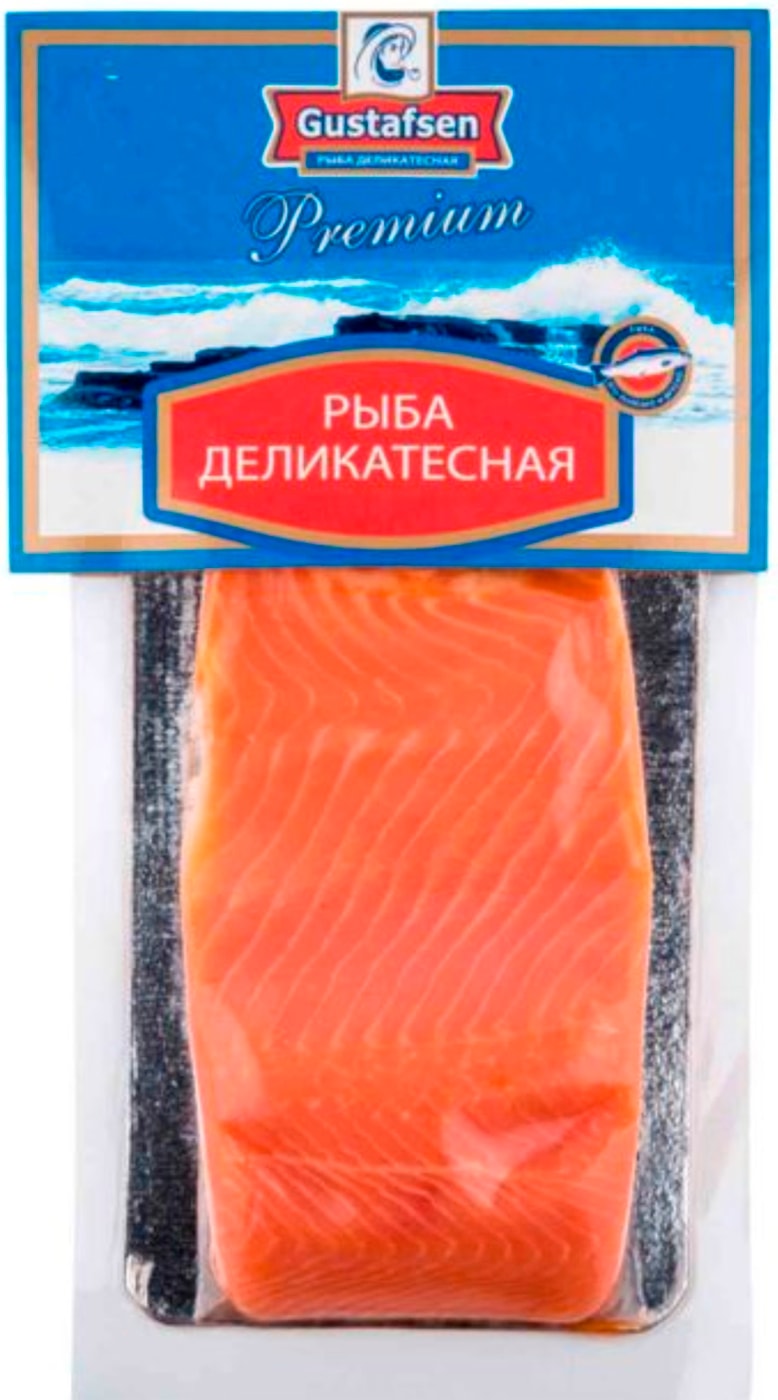 Изображение товара Форель Gustafsen радужная слабосоленая филе-кусок 150 г