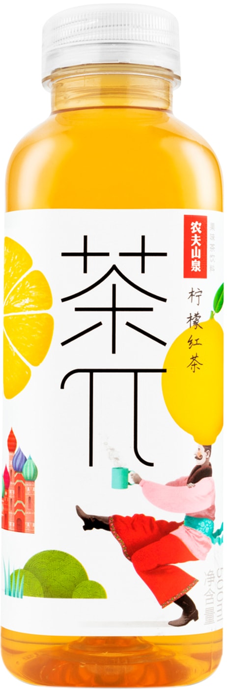 Изображение товара Черный чай с лимоном 0.5 л напиток Чай Пи негазированный с соком лимона