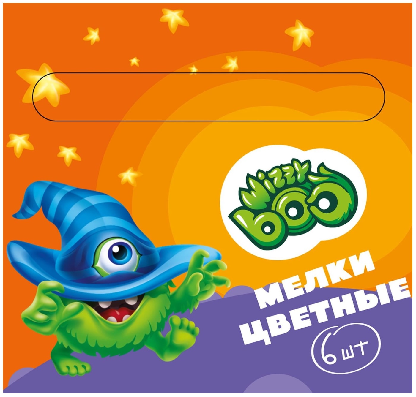 Изображение товара Мелки цветные Wizzy Boo 6шт