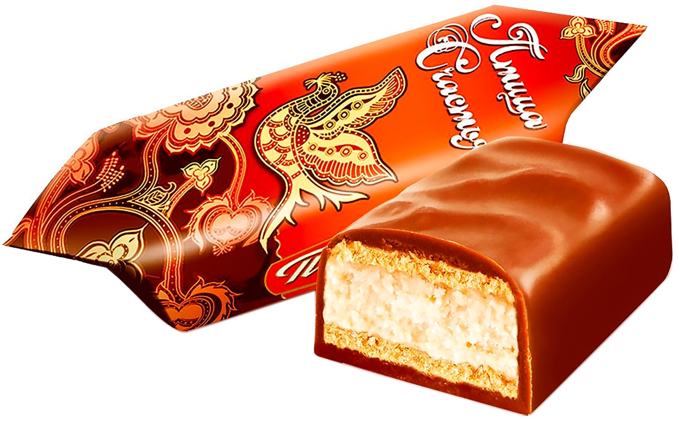 Изображение товара Победа вкуса Птица счастья: вафельные конфеты в сливочном шоколаде с миндалем