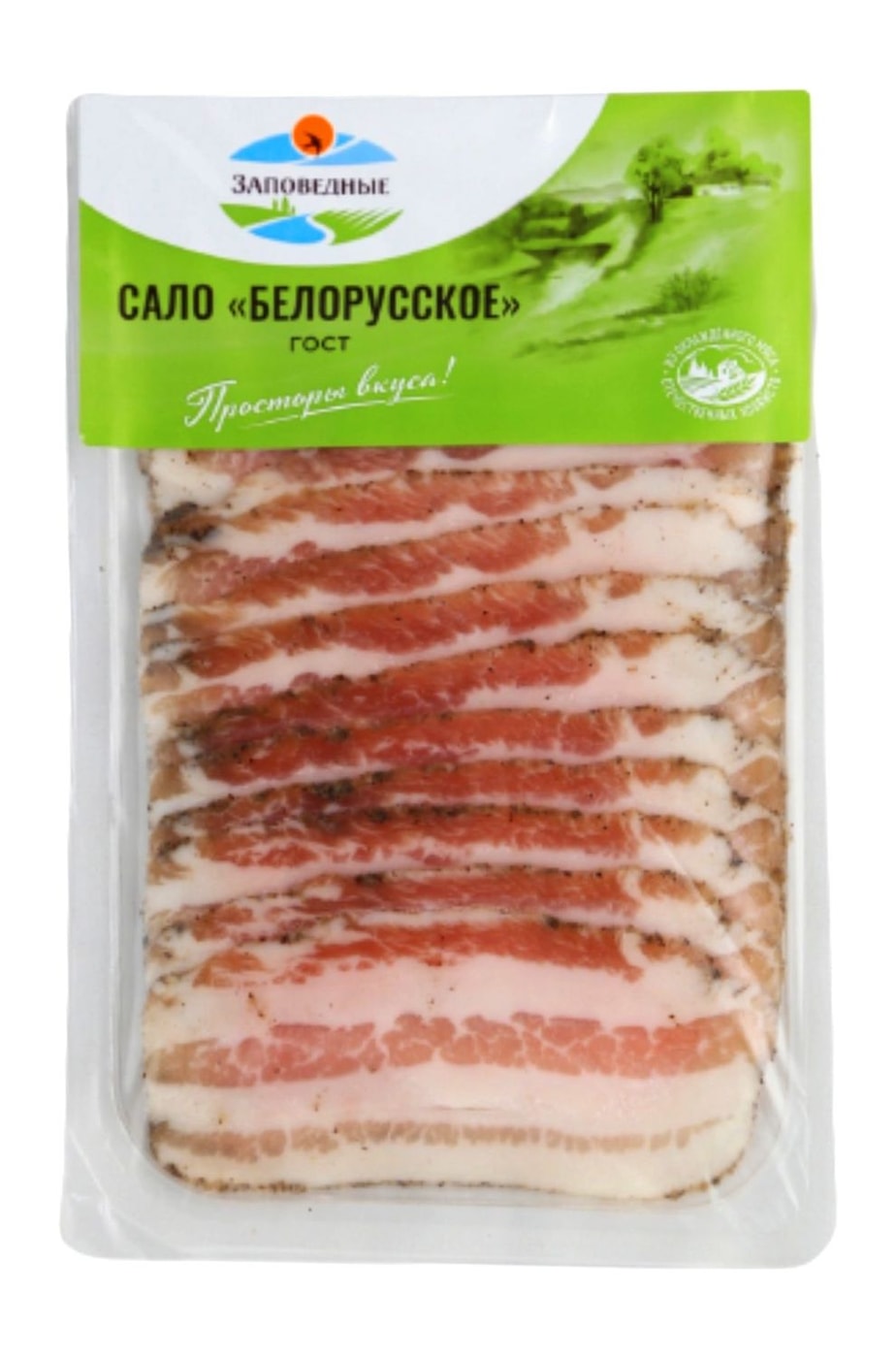 Изображение товара Сало Заповедные Белорусское из шпика соленое 100 г