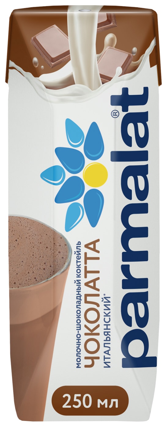 Изображение товара Коктейль молочно-шоколадный Parmalat Чоколатта итальяна 1.9% 250мл