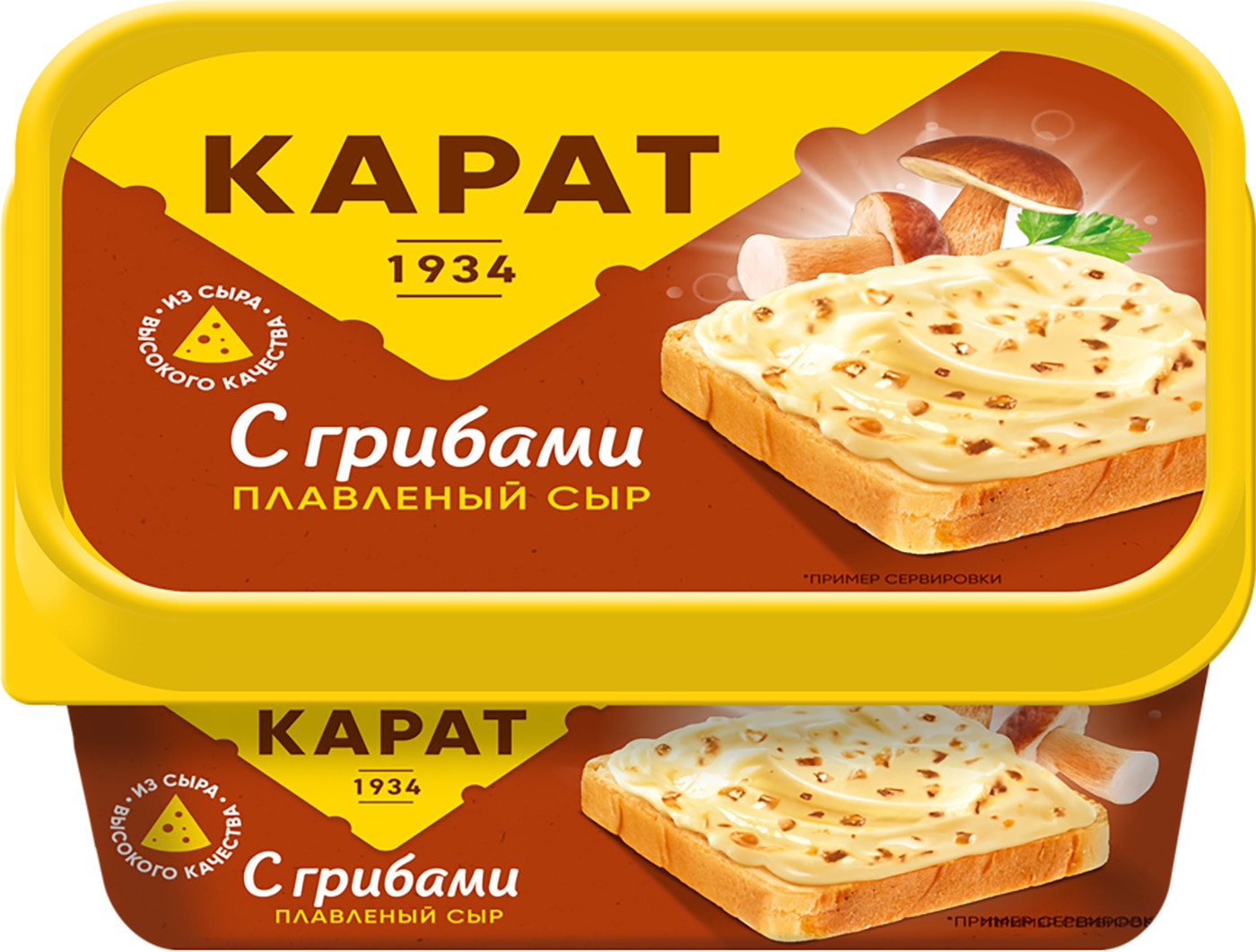 Изображение товара Сыр плавленый Карат с Грибами 45% 400г