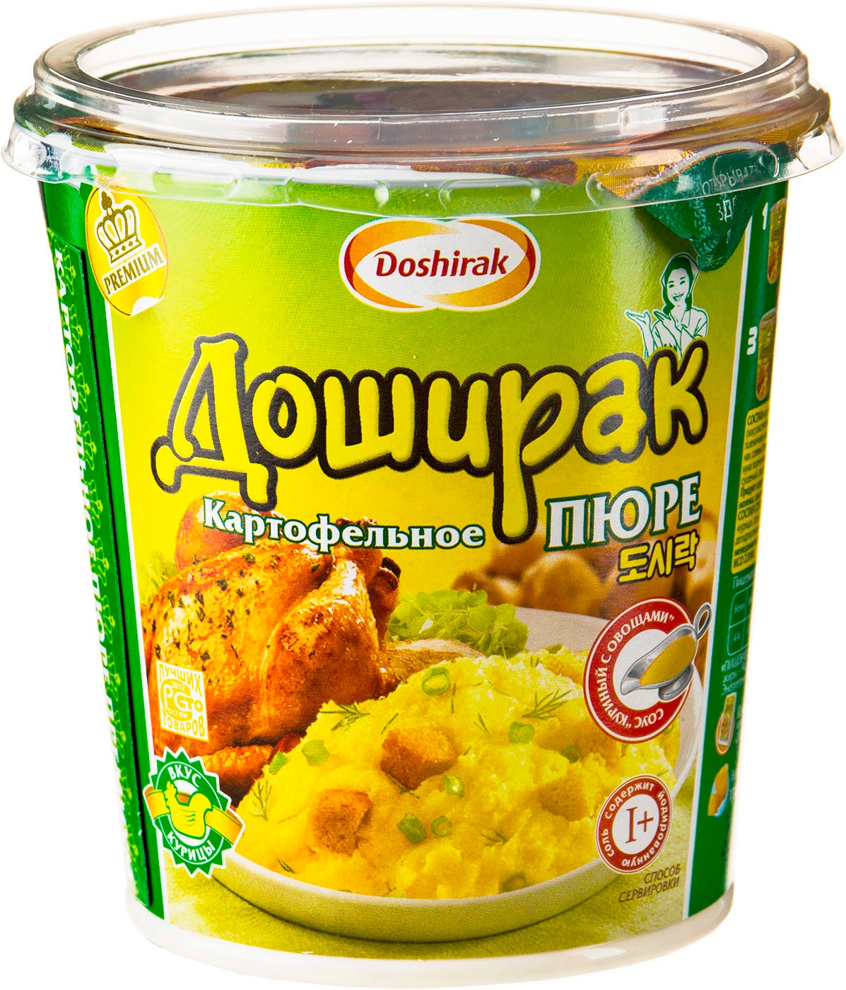 Изображение товара Пюре Доширак картофельное премиум со вкусом курицы 52г