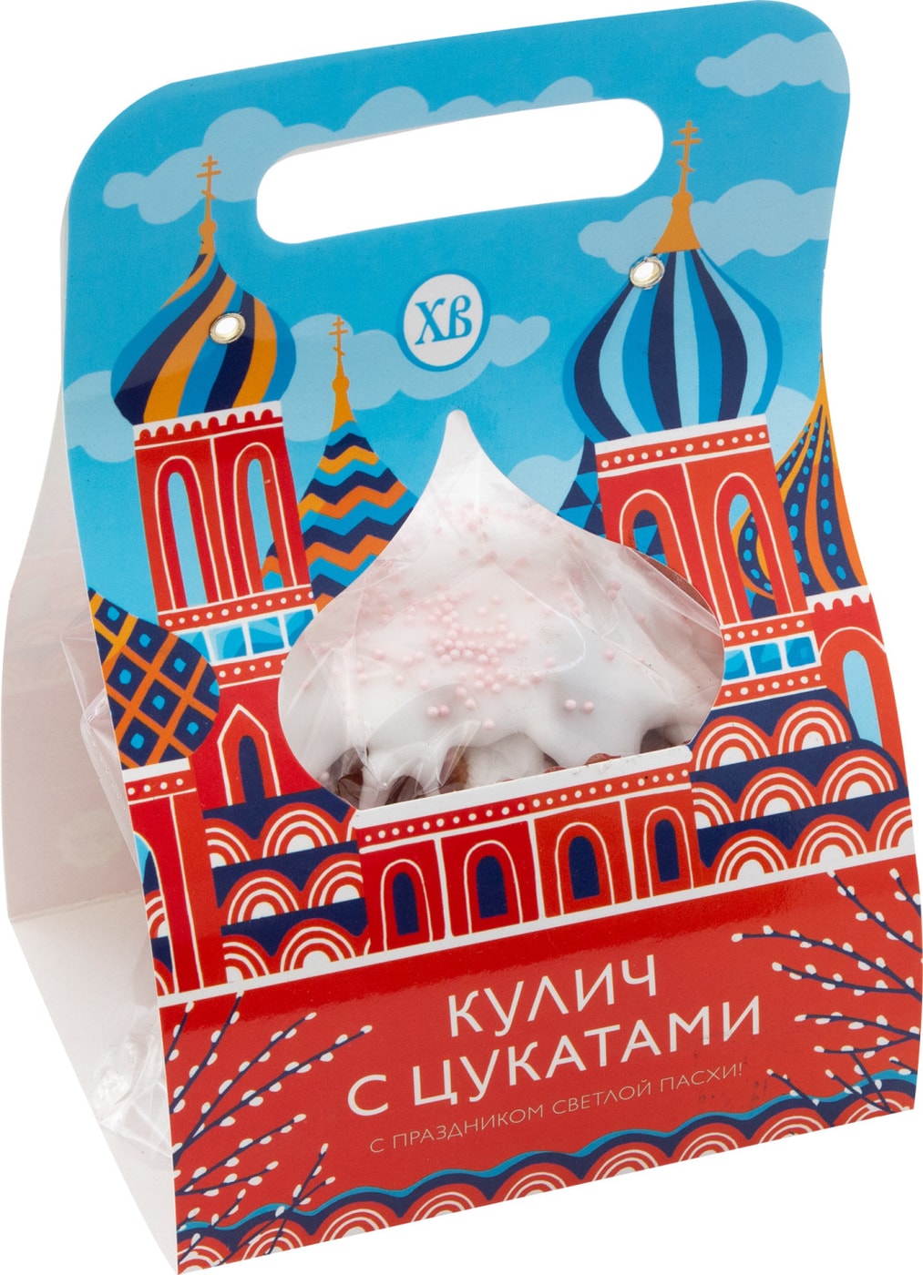 Изображение товара Кекс Круг Весенний Пасхальный с цукатами 500г