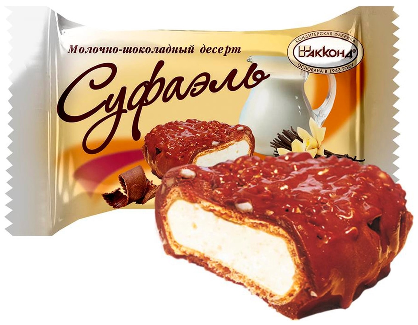 Изображение товара Конфеты Акконд Суфаэль со вкусом ванили Изображение товара Конфеты Акконд Суфаэль со вкусом ванили
