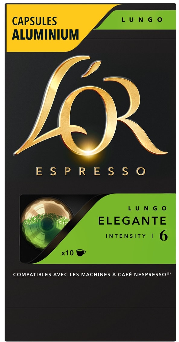 Изображение товара Кофе в капсулах Lor Espresso Lungo Elegante 10 шт, технология Nespresso