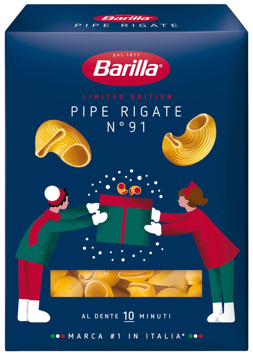 Изображение товара Макароны Barilla Pipe Rigate n. 91 450г - фигурные итальянские пасты высокого качества