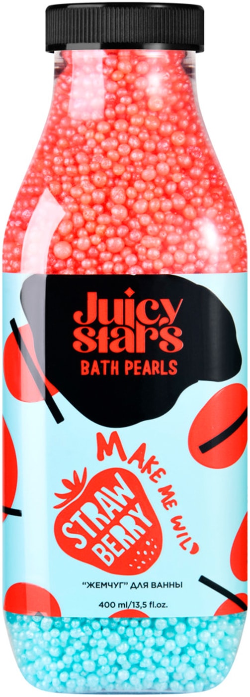 Изображение товара Жемчуг для ванны Juicy Stars Крышесносная земляника 400мл Изображение товара Жемчуг для ванны Juicy Stars Крышесносная земляника 400мл