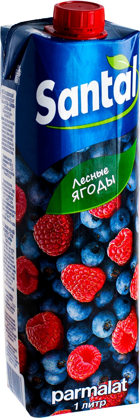 Изображение товара Santal Лесные ягоды 1л мультифруктовый натуральный сок из ягод и фруктов