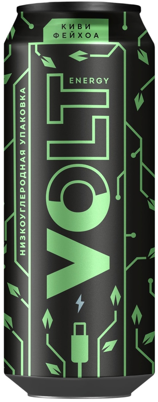 Изображение товара Энергетический напиток Volt Energy Киви-Фейхоа 450 мл для бодрости и активного образа жизни