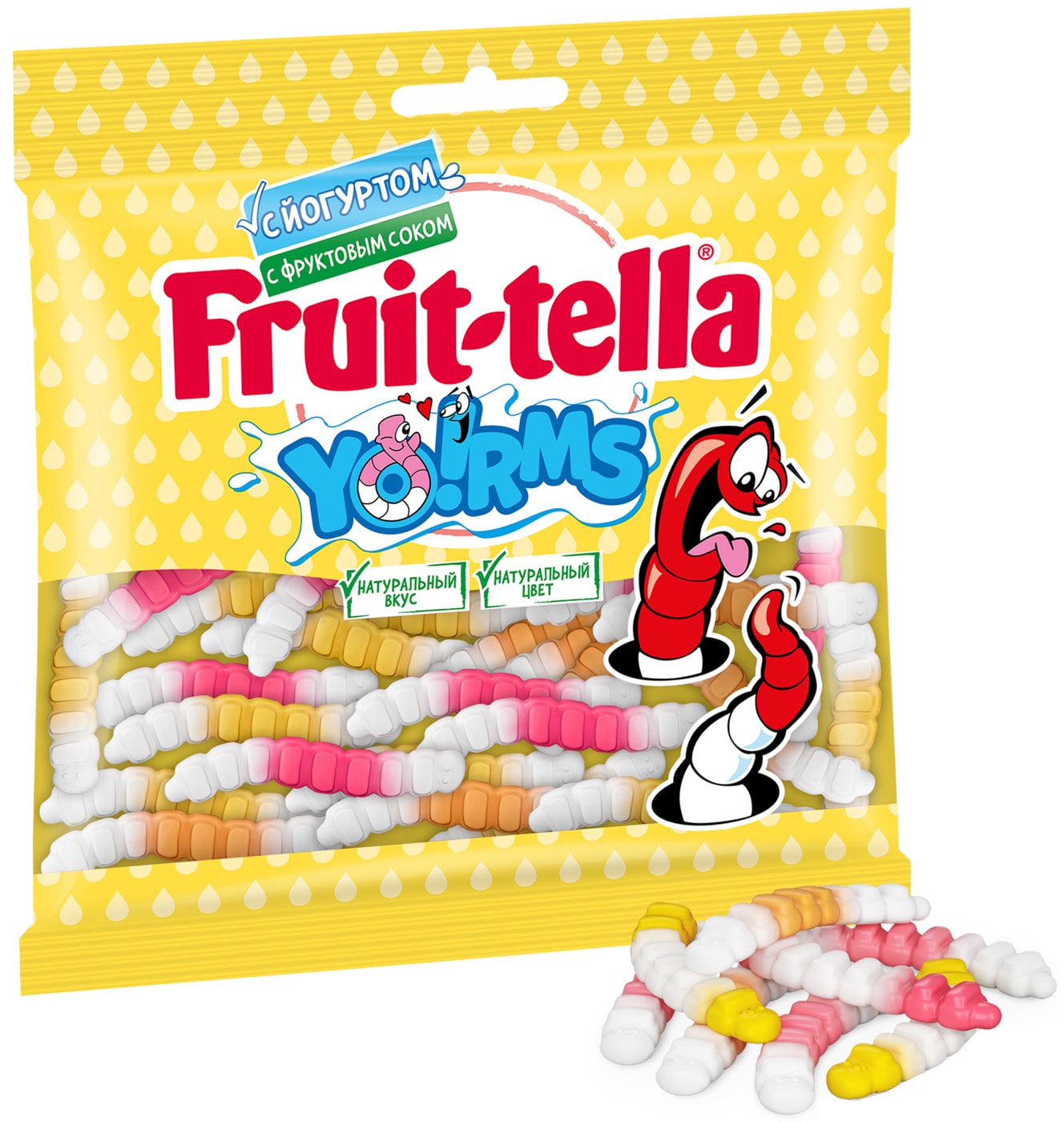 Изображение товара Мармелад жевательный Fruittella Yorms 138г