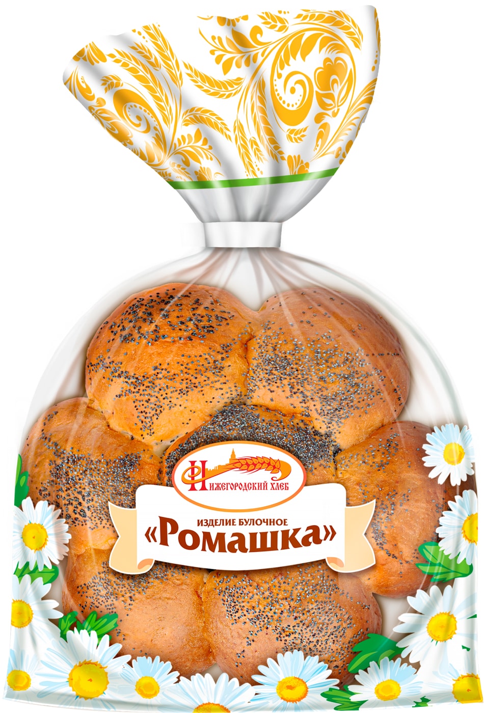 Изображение товара Нижегородский хлеб Ромашка 400г свежая выпечка для всей семьи