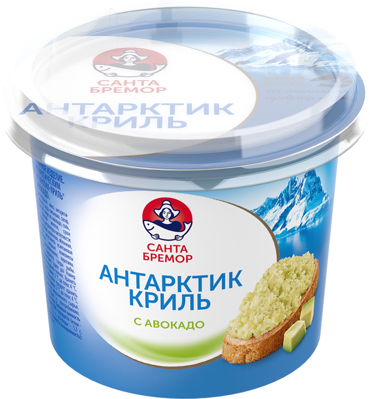 Изображение товара Паста Санта Бремор Антарктик-Криль с авокадо 150г