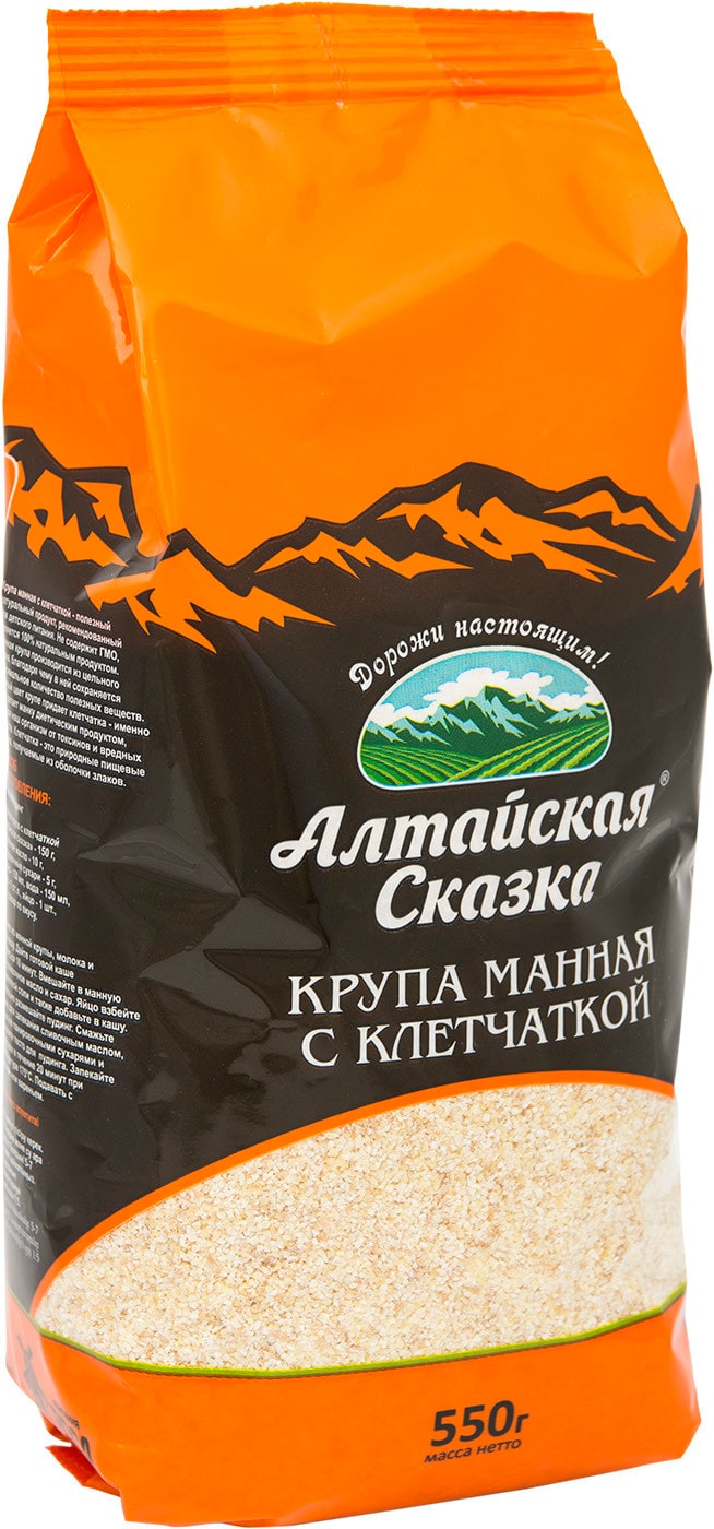 Изображение товара Крупа Алтайская Сказка Манная с клетчаткой 550г