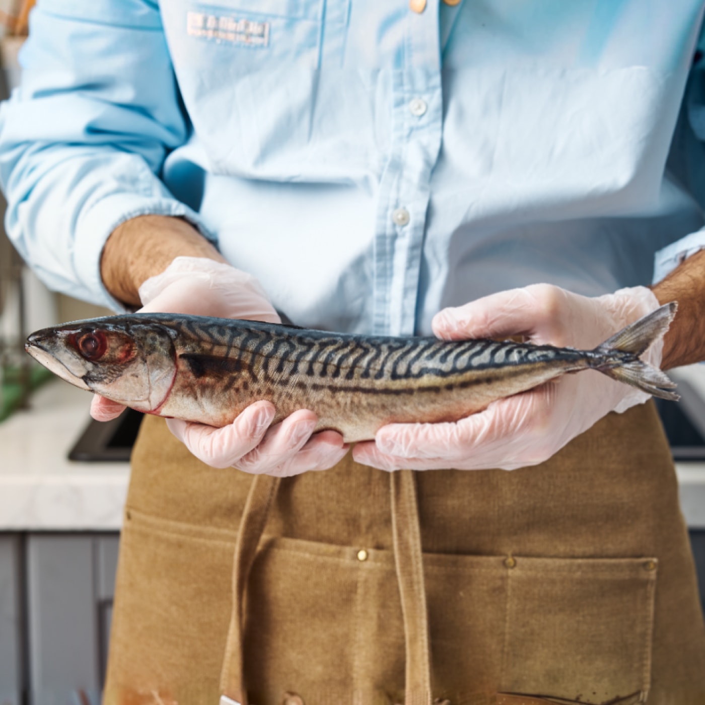 Изображение товара Скумбрия тушка охлажденная замороженная - высококачественный продукт для семьи