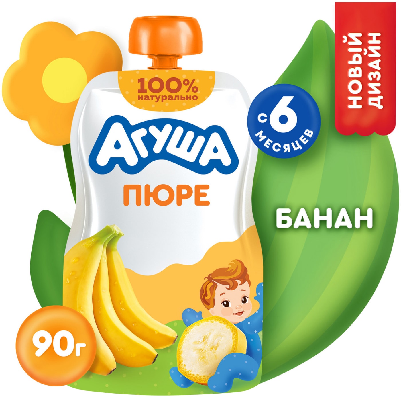 Изображение товара Пюре Агуша Банан 90г