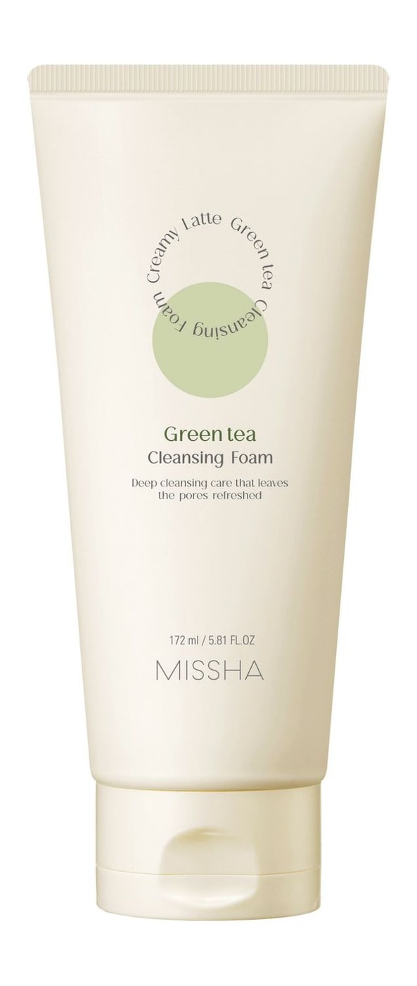Изображение товара Пенка для умывания Missha Creamy Latte с зеленым чаем 172мл