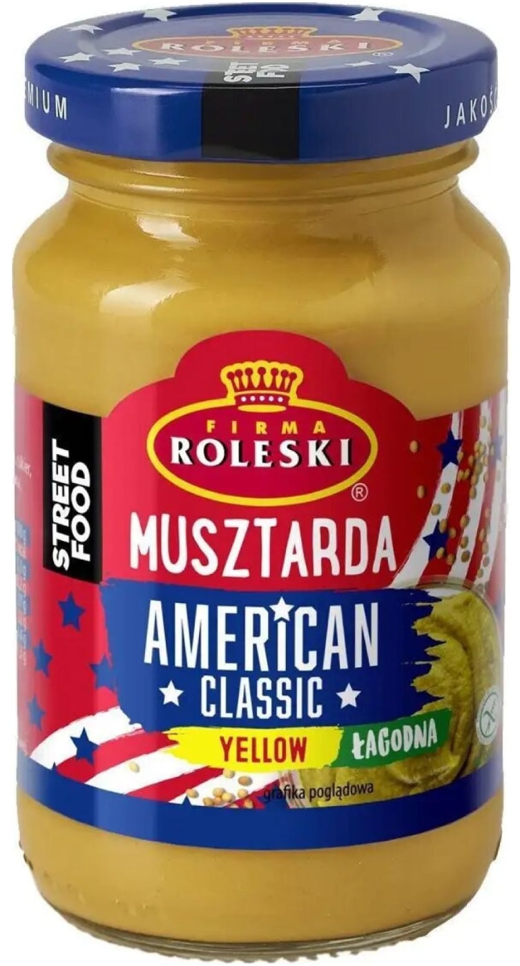 Изображение товара Горчица Roleski Американская Стрит Фуд 200г классическая